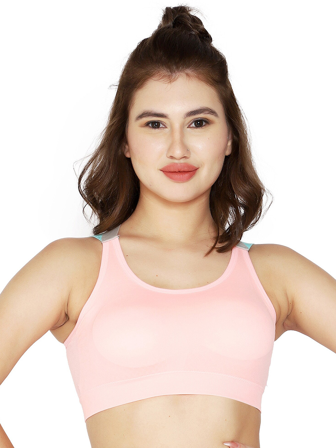 

BRACHY Removable Padding Full Coverage Push-Up Bra With All Day Comfort, Peach