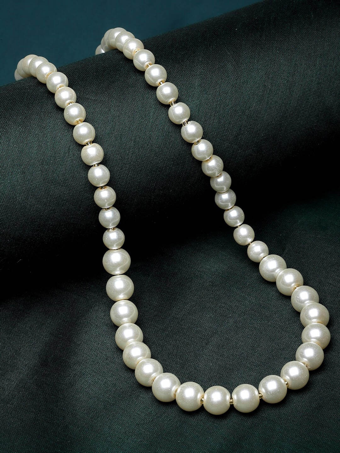 

ZENEME Gold-Plated Beaded Necklace