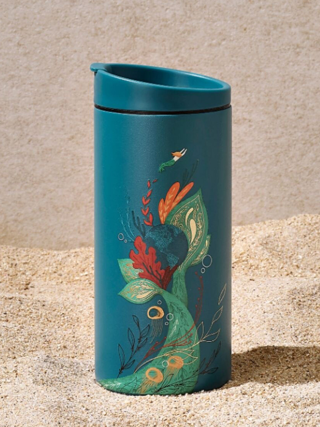 

Starbucks Blue Siren Tail and Earth Stainless Steel Tumbler 355ml, Turquoise blue