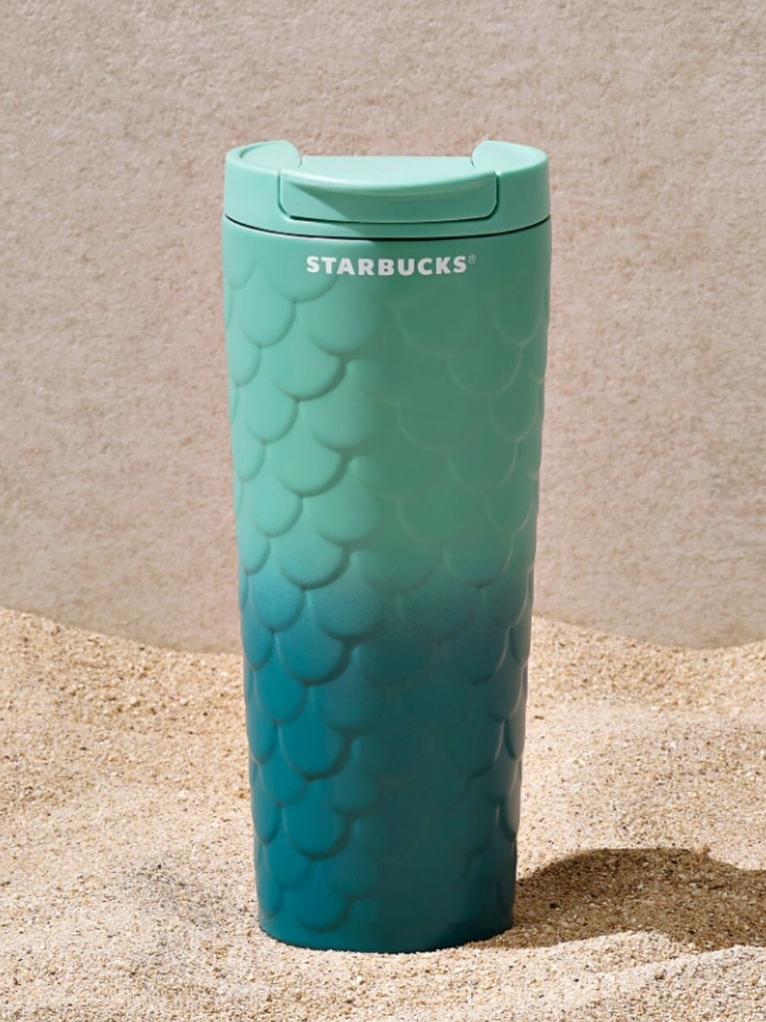 

Starbucks Turquoise Gradient Scale Stainless Steel Tumbler 473 ml, Turquoise blue