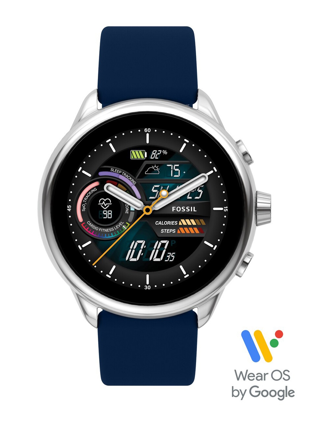 

Fossil Unisex Digital Smart Watches FTW4070, Blue