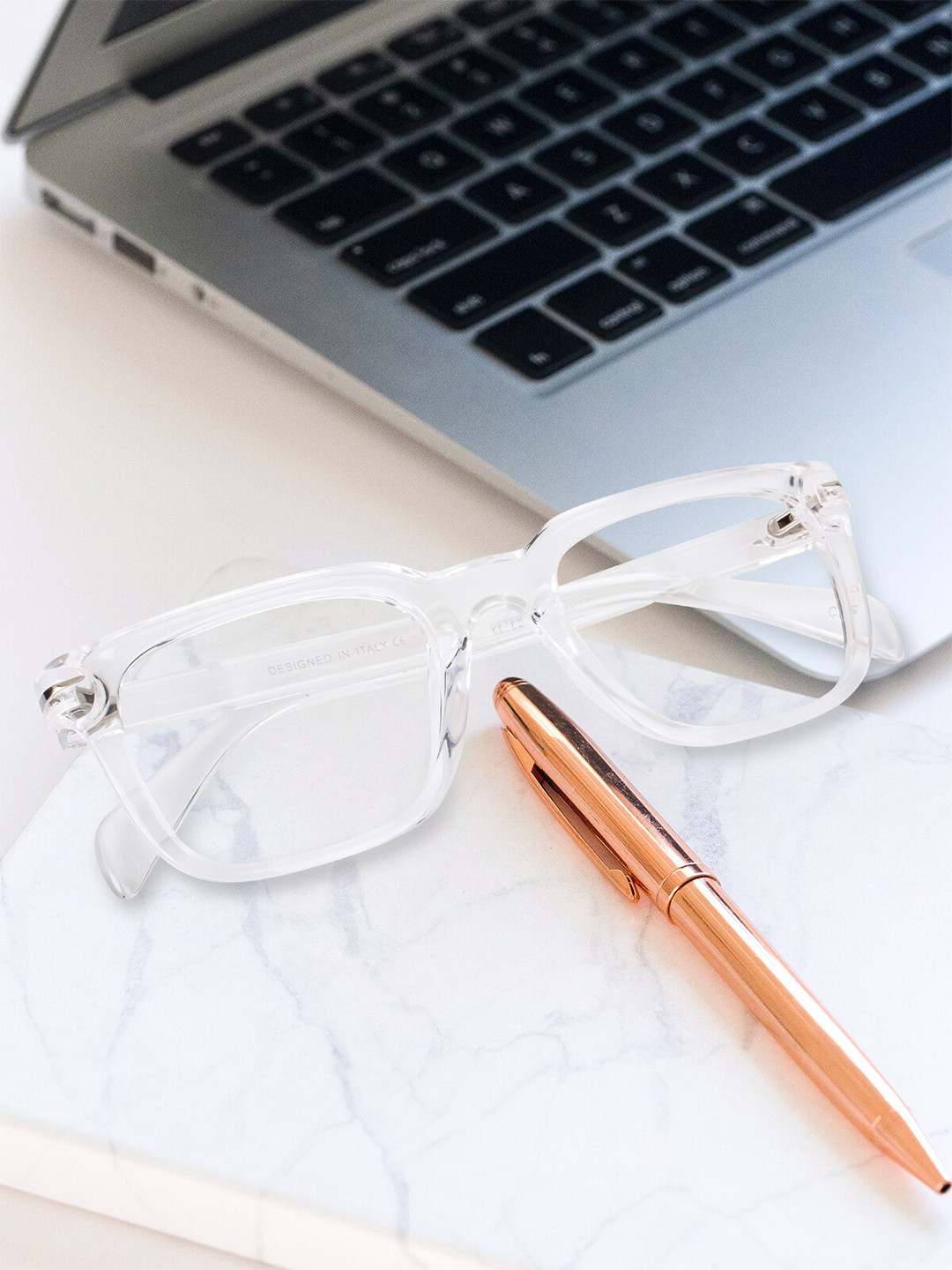 

Peter Jones Eyewear Unisex Transparent Full Rim Square Frames