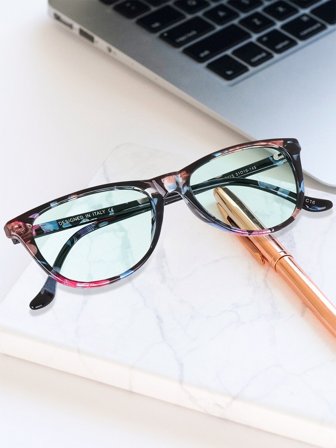 

Peter Jones Eyewear Unisex Abstract Full Rim Cateye Frames, Pink