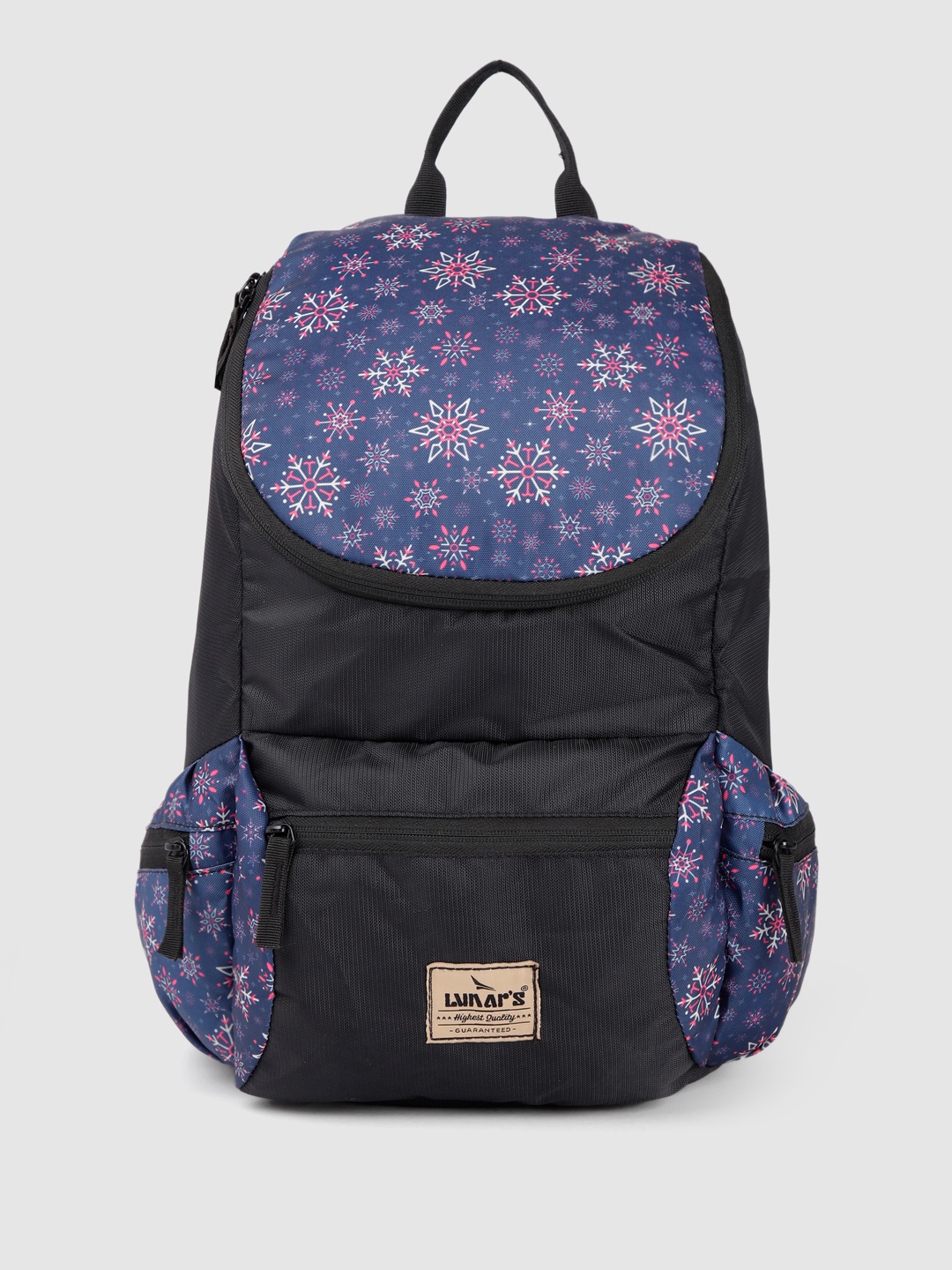 

LUNAR'S Unisex Printed Backpack, Black