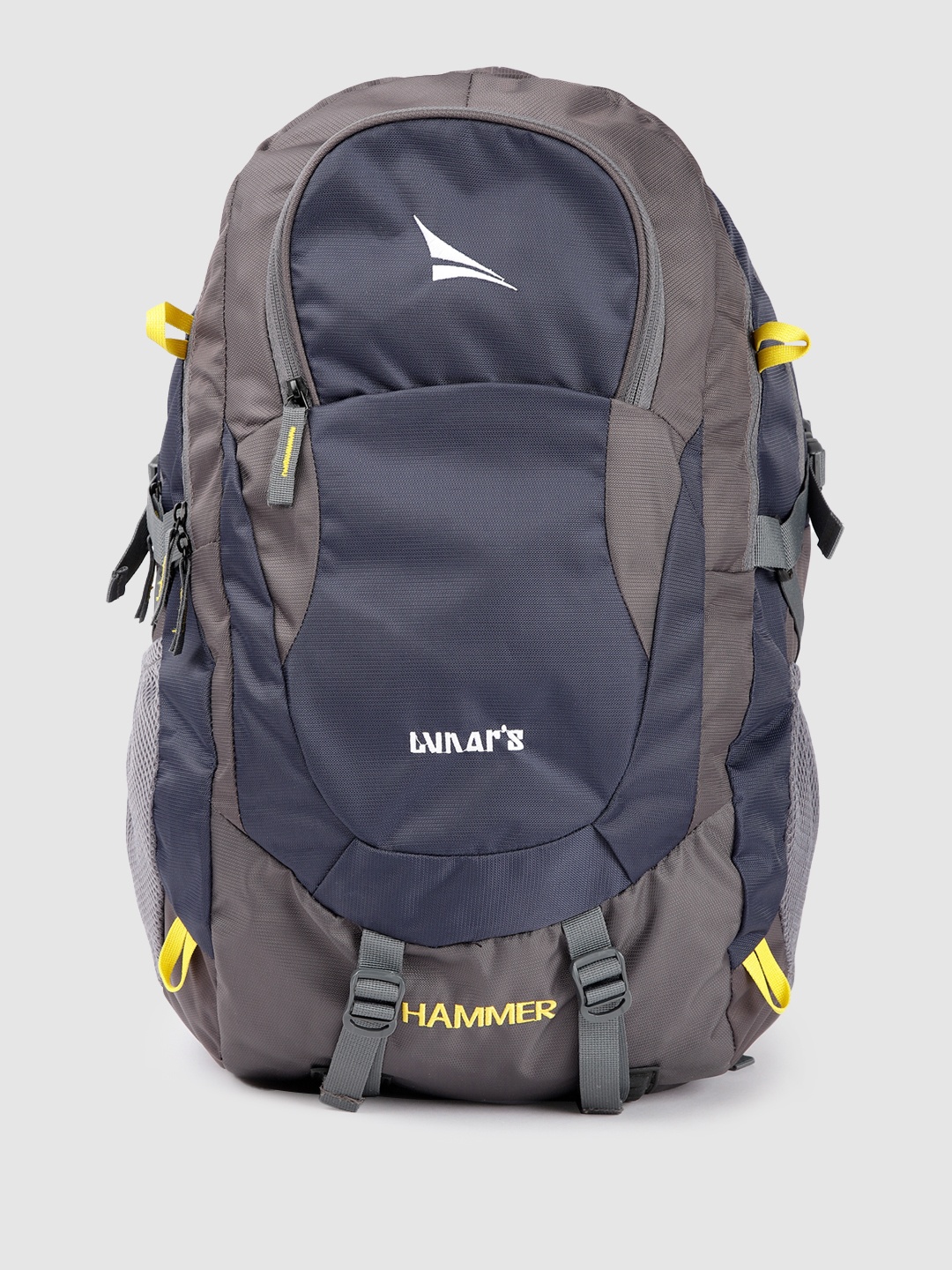 

LUNAR'S Unisex Hammer Colourblocked Laptop Backpack with Hip Strap, Navy blue