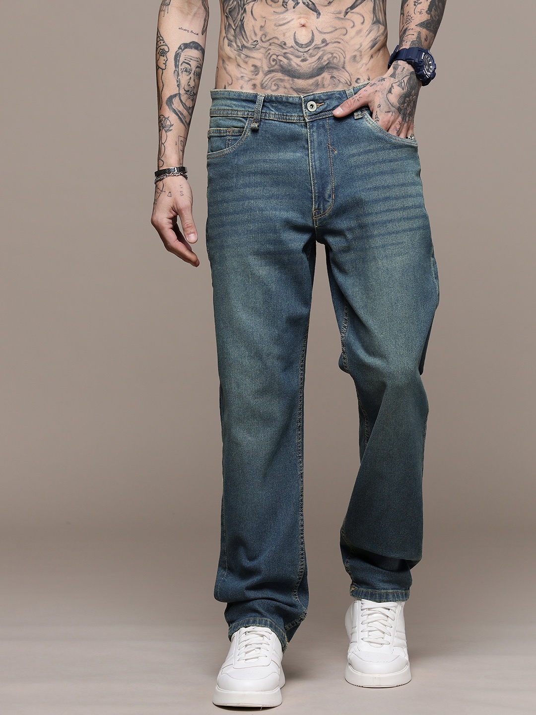 

The Roadster Life Co. Men Stretchable Jeans, Blue