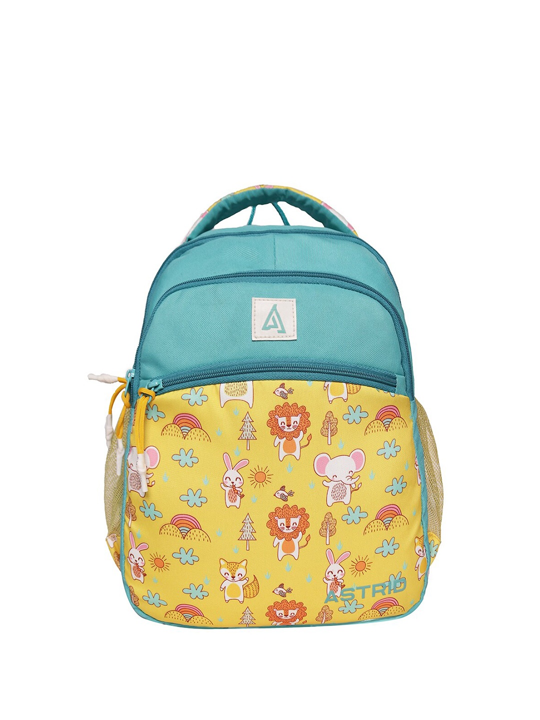 

ASTRID Kids Graphic Printed Backpack, Yellow