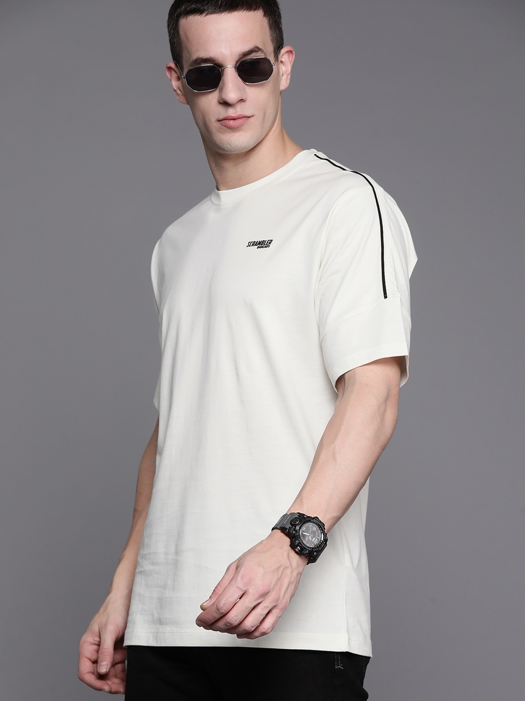 

Ducati High IQ Lasting Colour Pure Cotton Boxt T-shirt, Off white