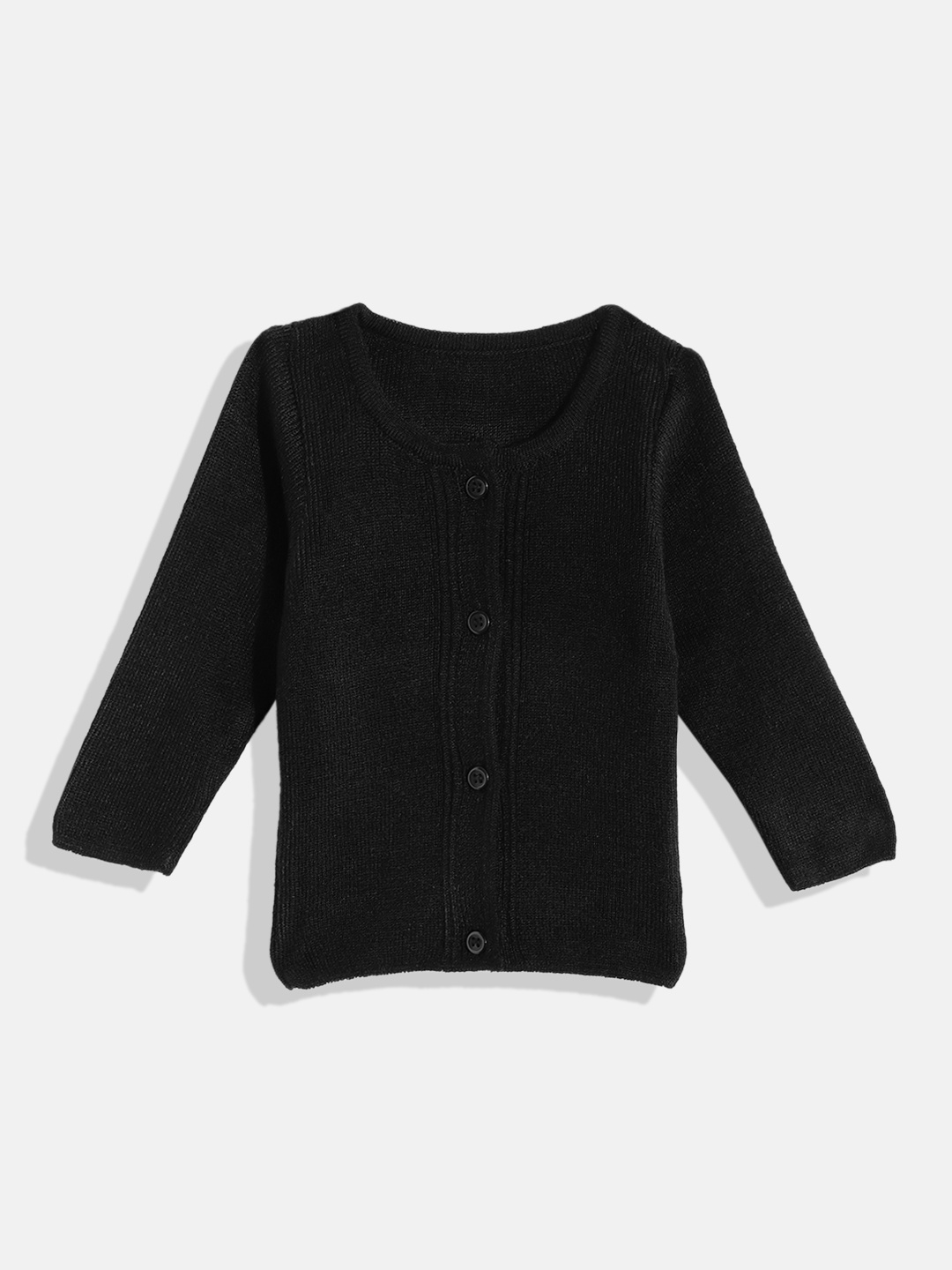 

RVK Unisex Kids Scoop Neck Acrylic Cardigan, Black