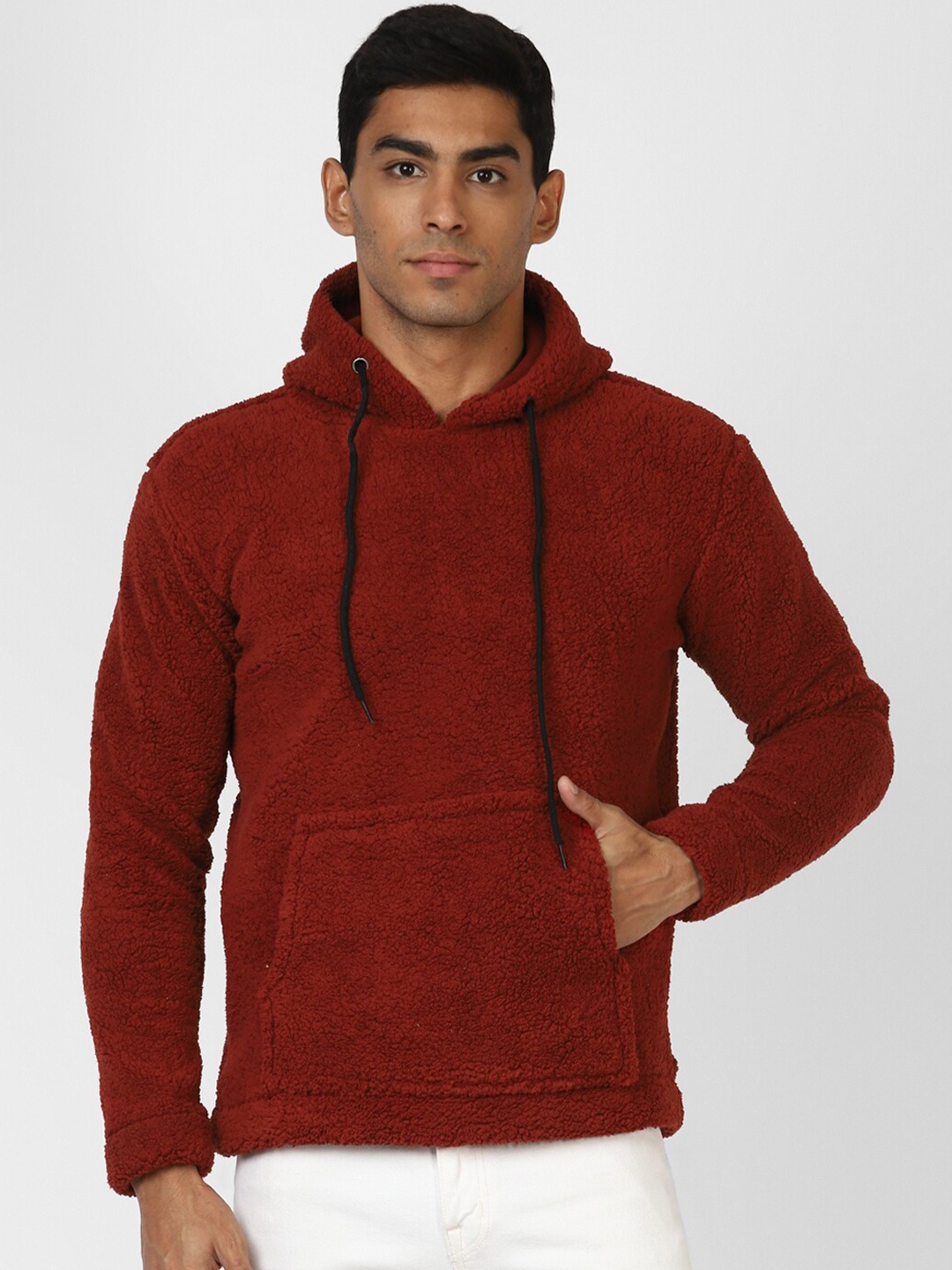 

UrbanMark Long Sleeve Hooded Sweatshirt, Maroon