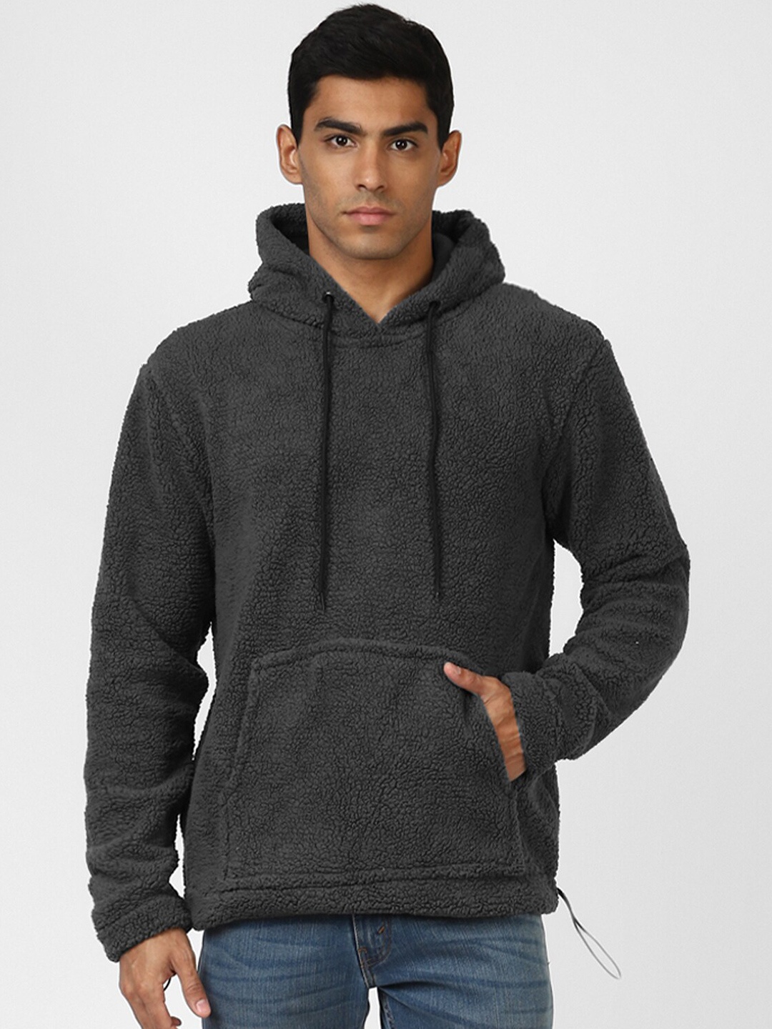 

UrbanMark Long Sleeve Hooded Sweatshirt, Grey