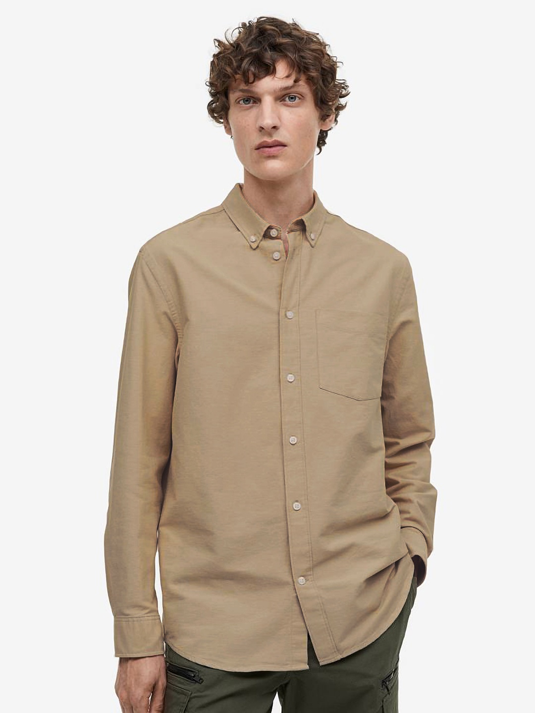 

MISCHIEF MONKEY Smart Tailored Fit Casual Shirt, Cream