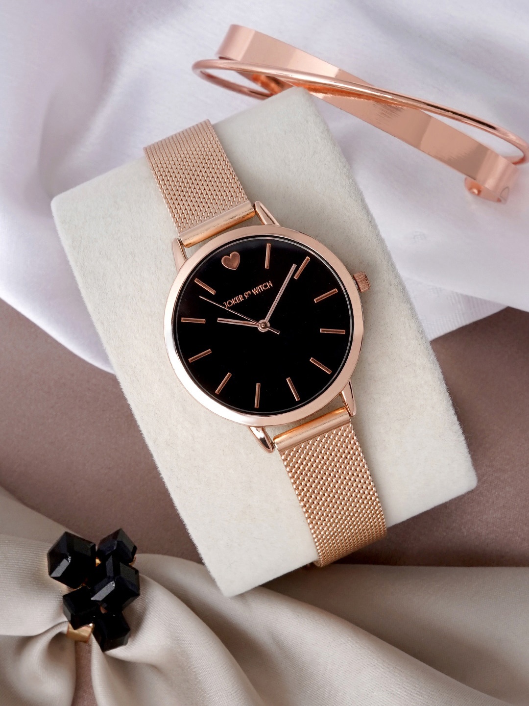 

JOKER & WITCH Women Watch Gift Set, Rose gold