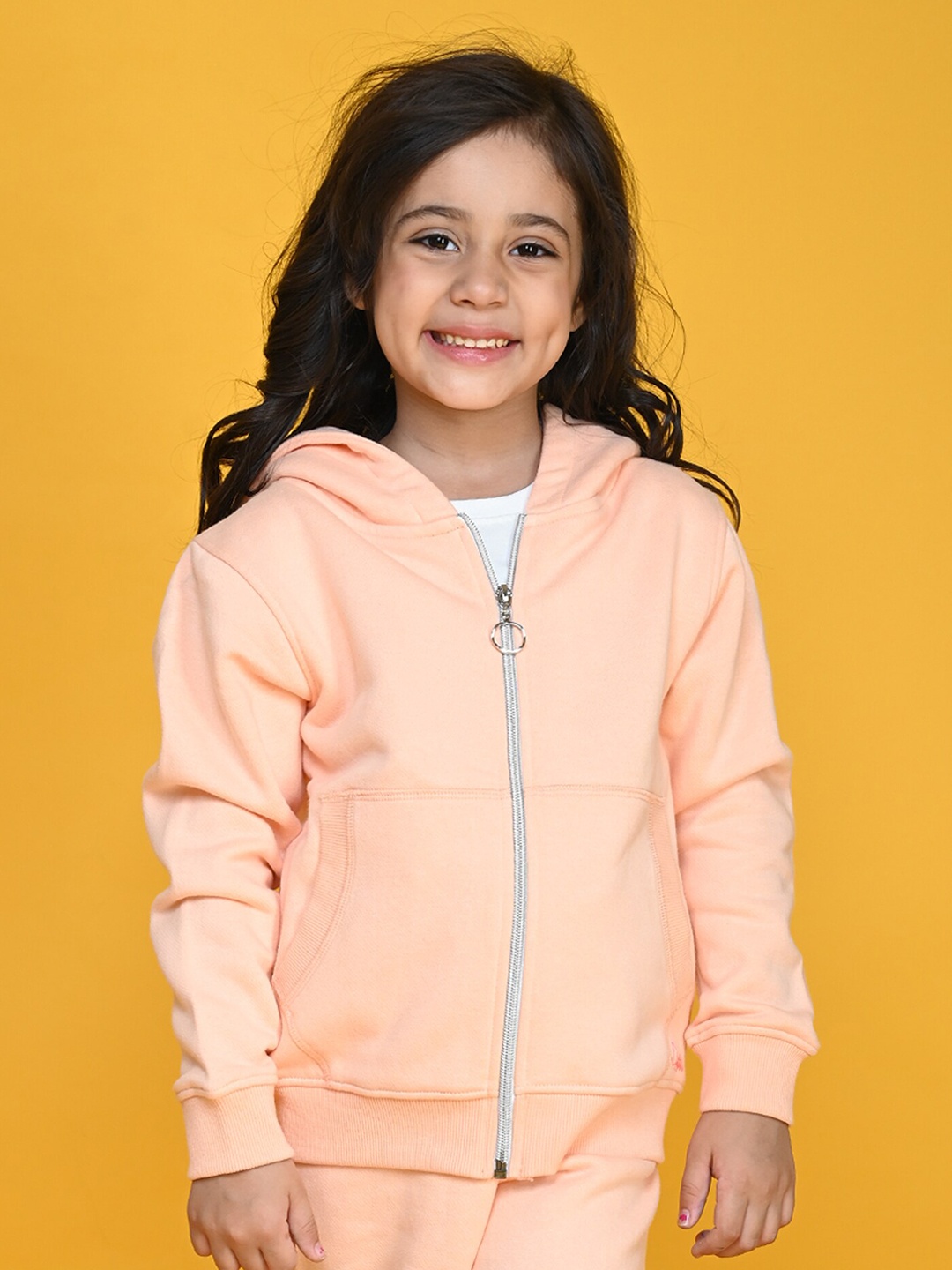 

Anthrilo Girls Hooded Fleece Sweatshirt, Peach