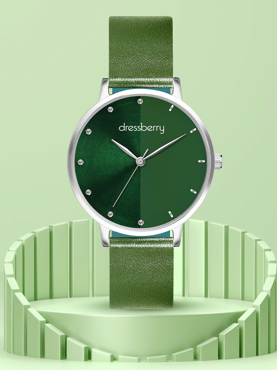 

DressBerry Women Water Resistant Analogue Watch DB-201-Green
