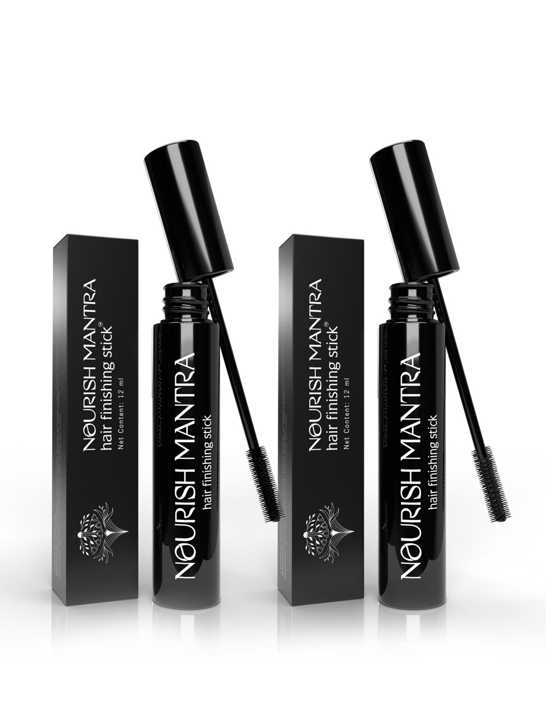 

Nourish Mantra Set Of 2 Hair Finishing Stick For Men & Women Both - 12ml, Black