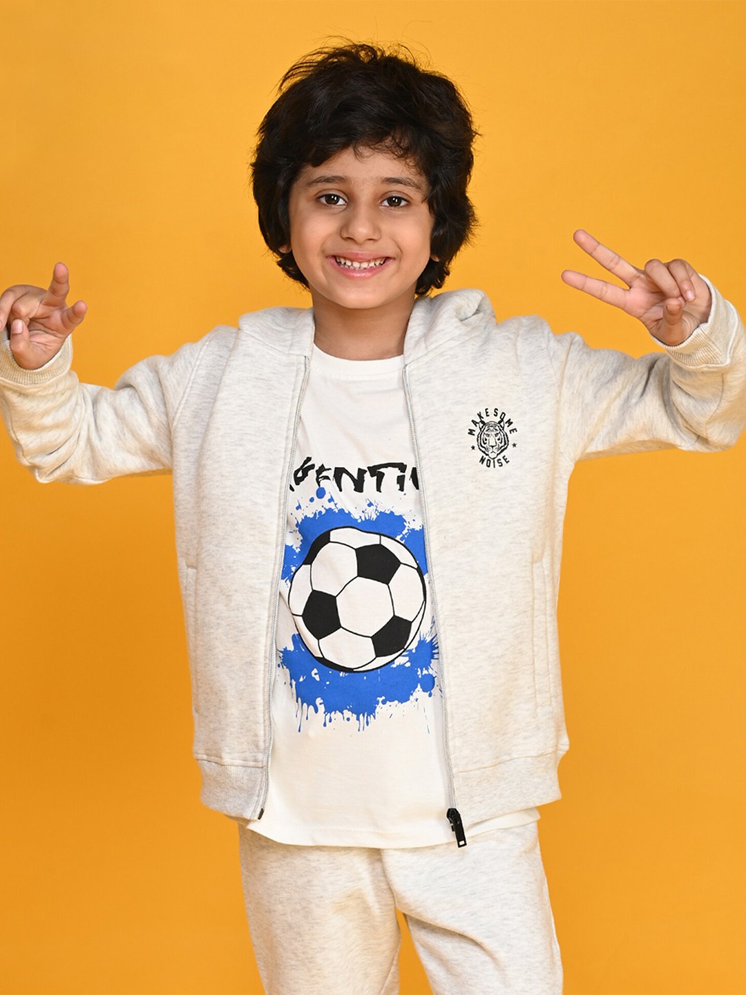 

Anthrilo Boys Hooded Sweatshirt, Beige