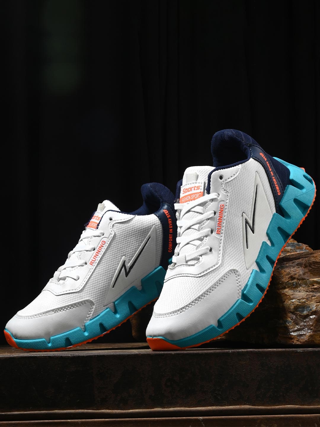 

BIRDE Men Walking Non-Marking Premium Sports Shoes, White