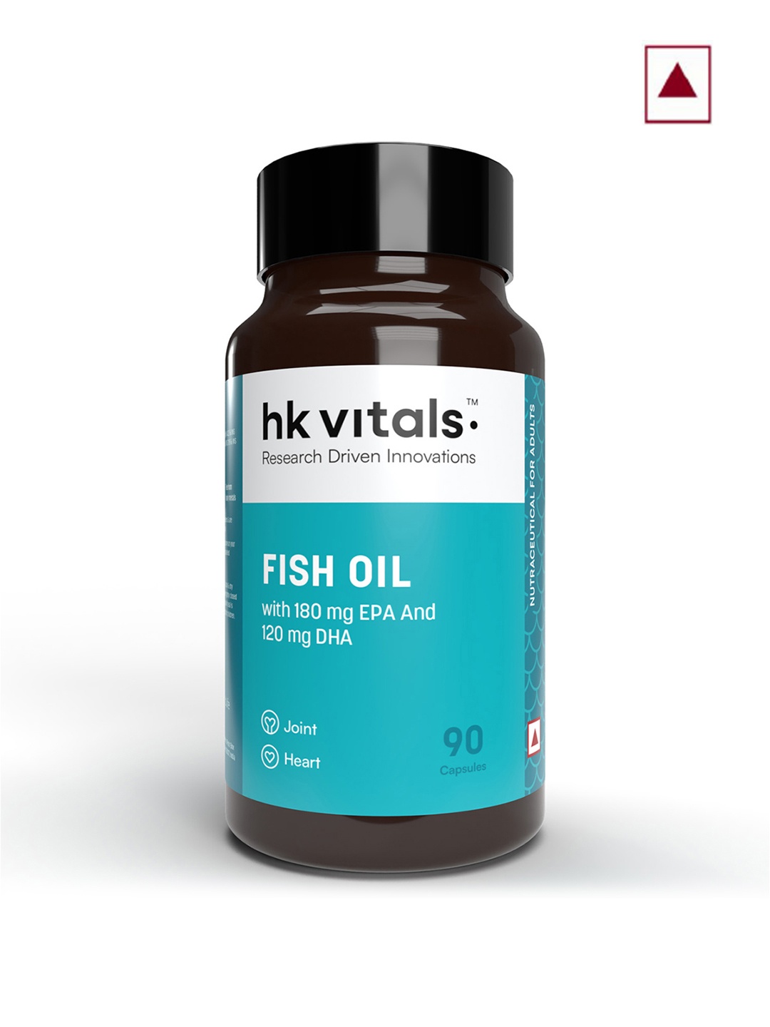 

HK VITALS Fish Oil 1000mg Soft Gelatin Capsules For Stamina & Muscle Strength- 90 Capsules, Blue