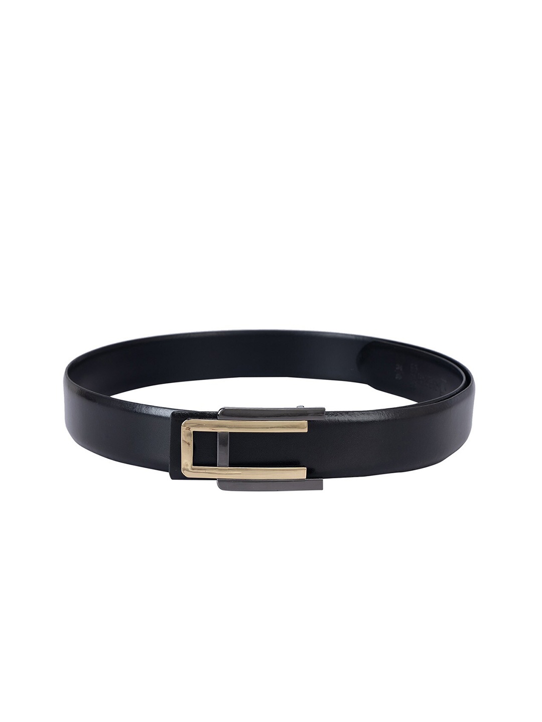 

Da Milano Men Leather Formal Belt, Black