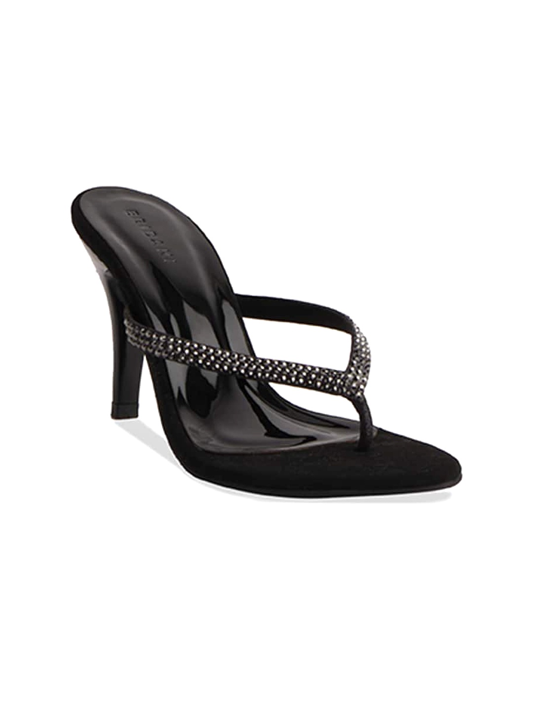 

ERIDANI Shyla Embellished Party Slim Heels, Black