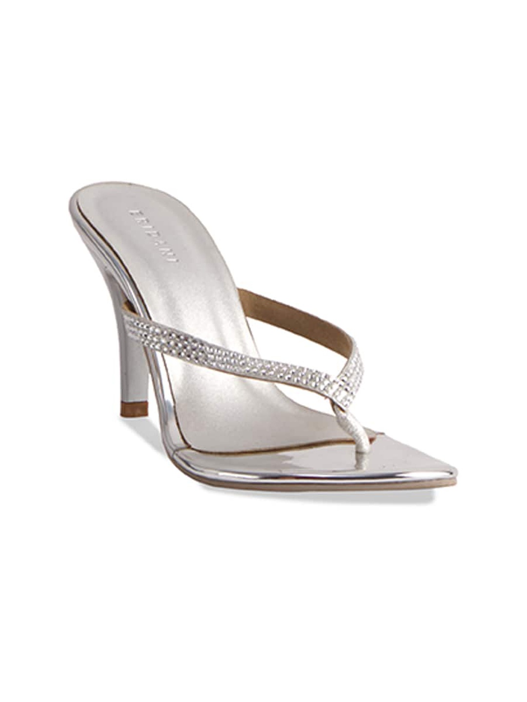 

ERIDANI Shyla Embellished Slim Heels, Silver
