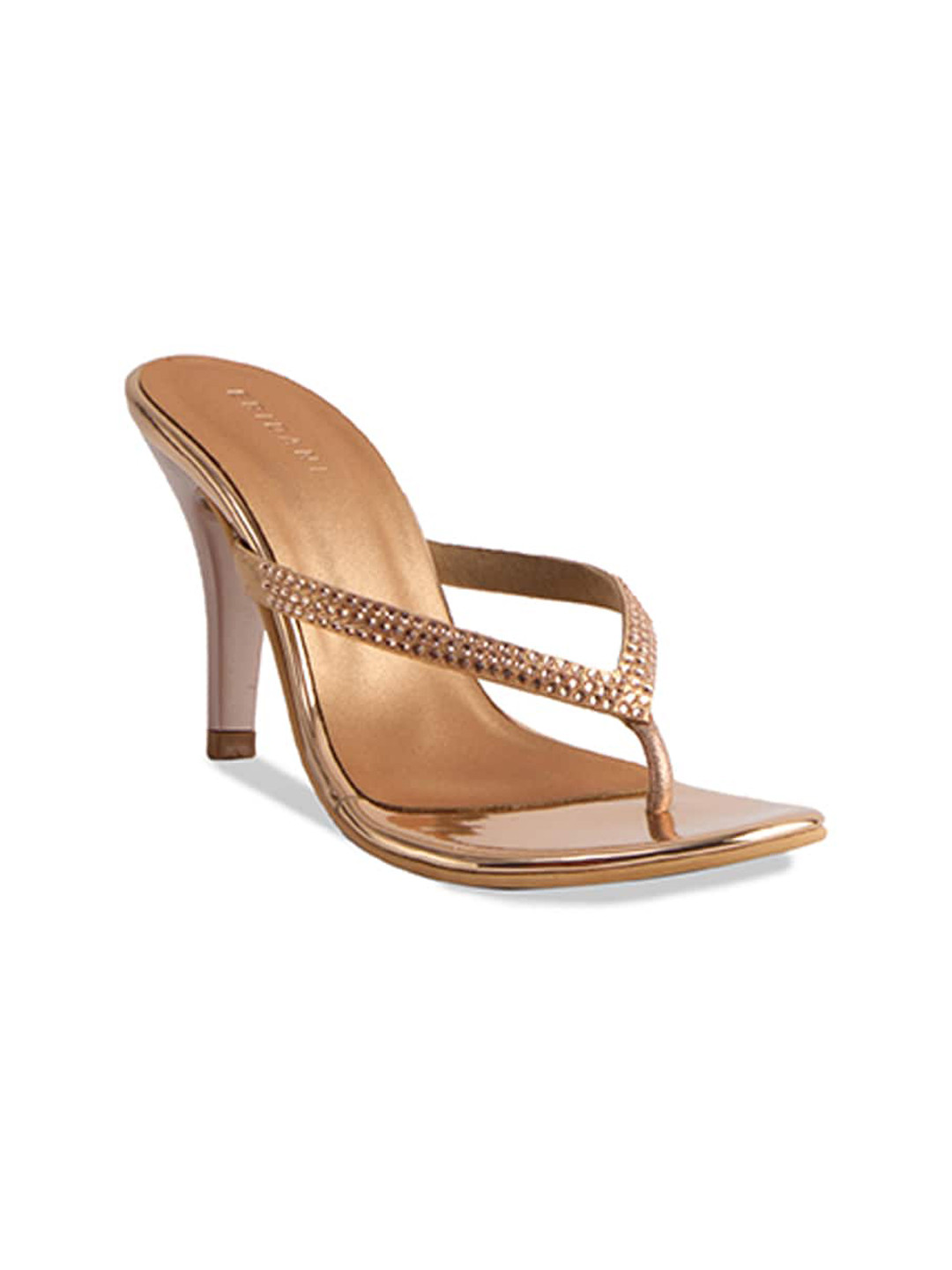 

ERIDANI Shyla Embellished Party Slim Heels, Rose gold