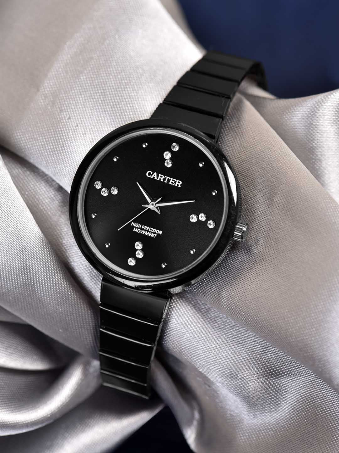 

Sandy D Carter Women Embellished Dial Analogue Watch Sandy D Carter-62-BK, Black