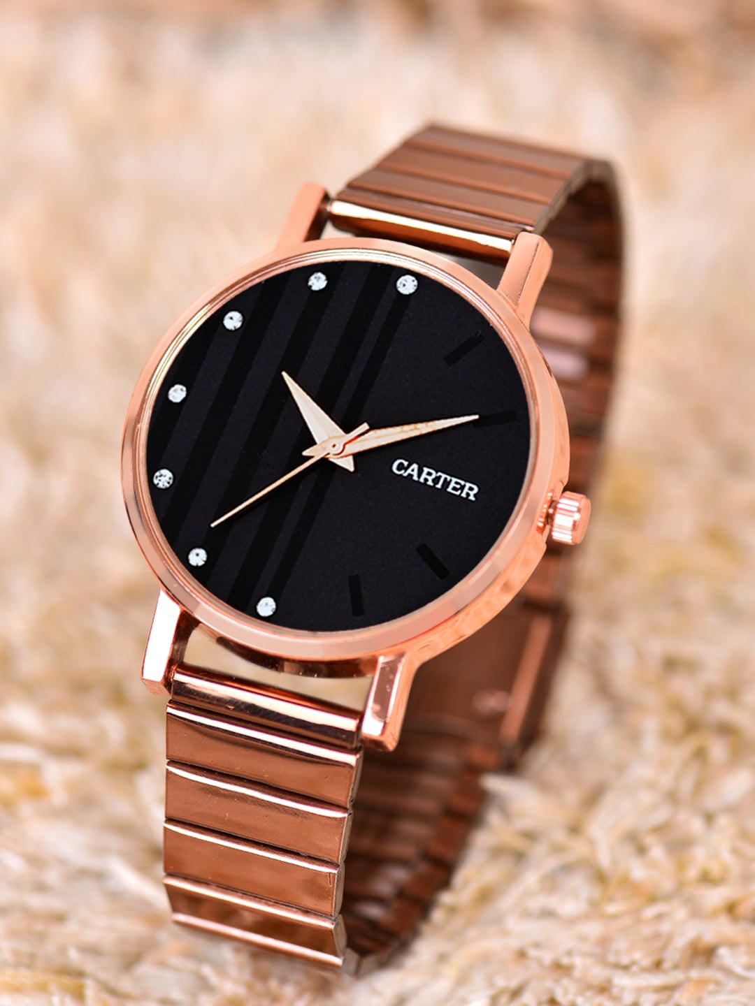 

Sandy D Carter Women Water Resistant Analogue Watch Sandy D Carter-80-RG-BK, Black