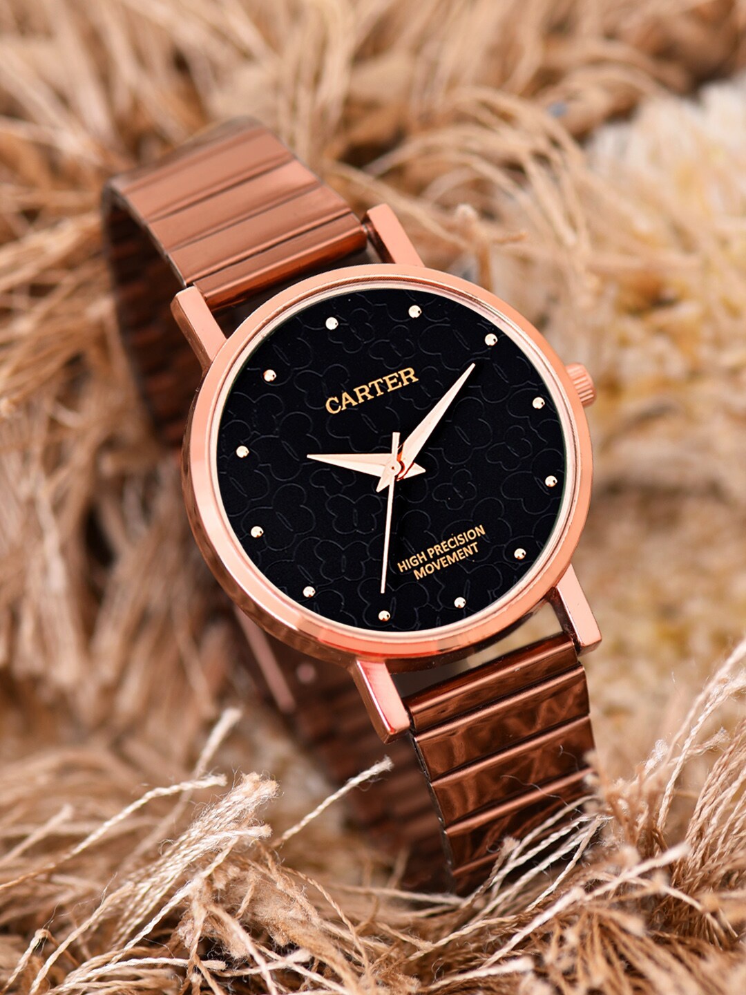 

Sandy D Carter Women Water Resistant Analogue Watch Sandy D Carter-85-RG-BK, Black
