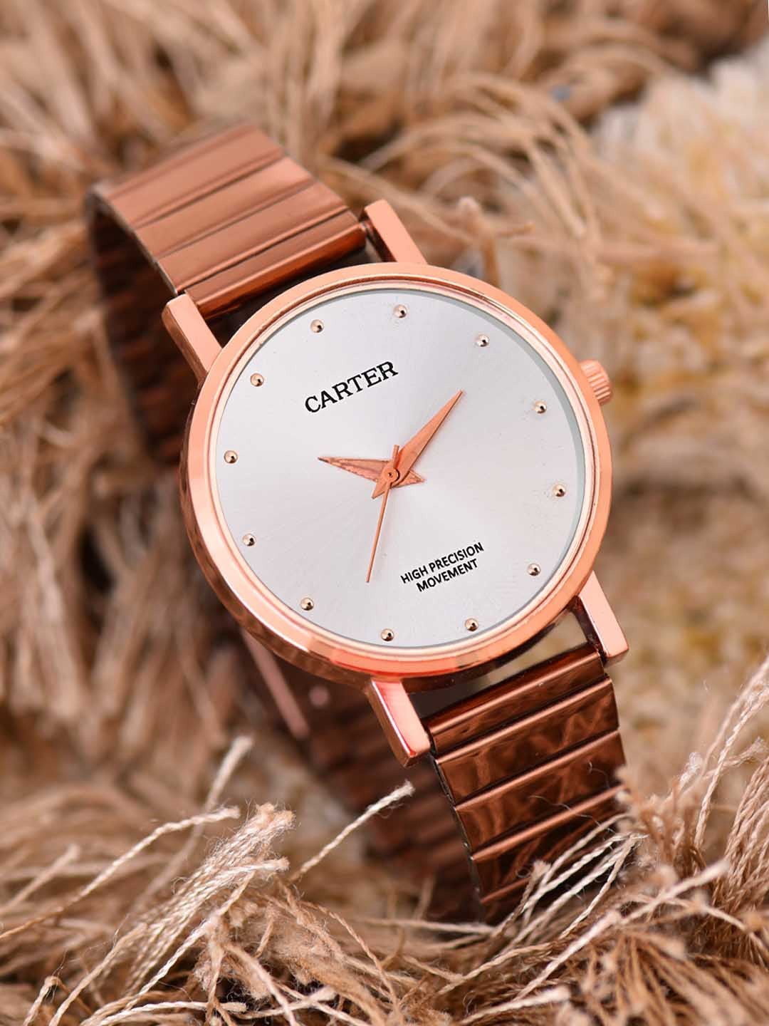

Sandy D Carter Women Water Resistance Analogue Watch Sandy D Carter-86-RG-SL, White