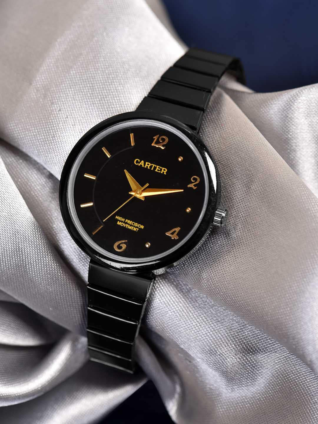 

Sandy D Carter Women Round Dial & Stainless Steel Analogue Watch Sandy D Carter-63-BK, Black