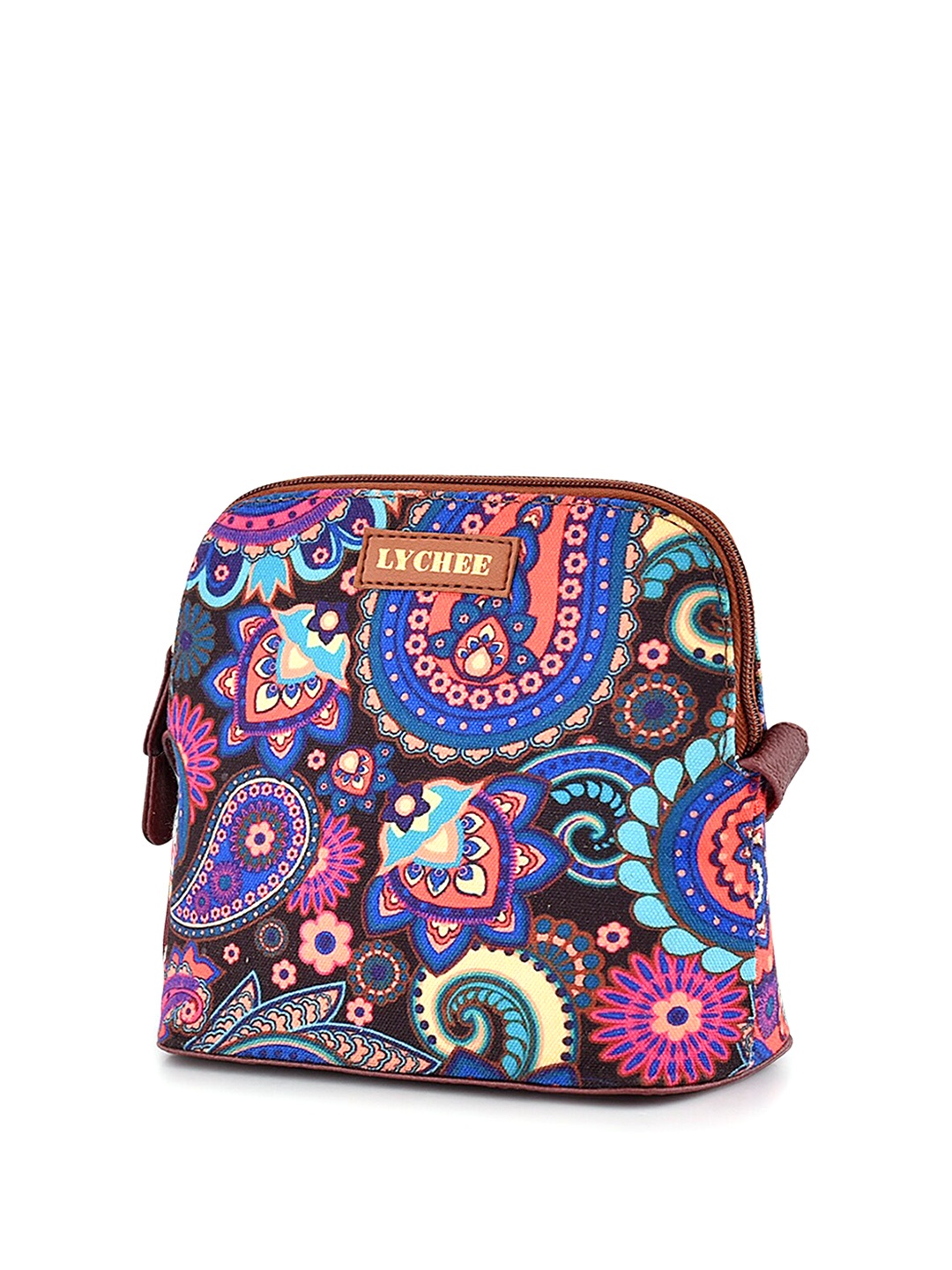 

Anouk Ethnic Motifs Printed Structured Sling Bag, Blue