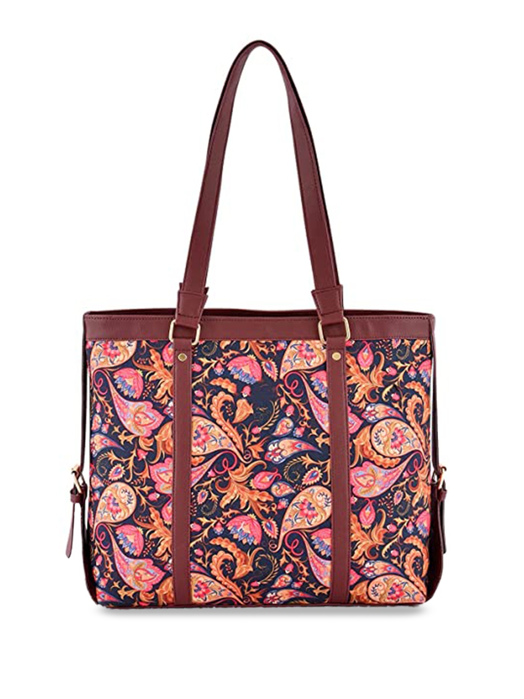 

Anouk Floral Printed Structured Shoulder Bag, Blue