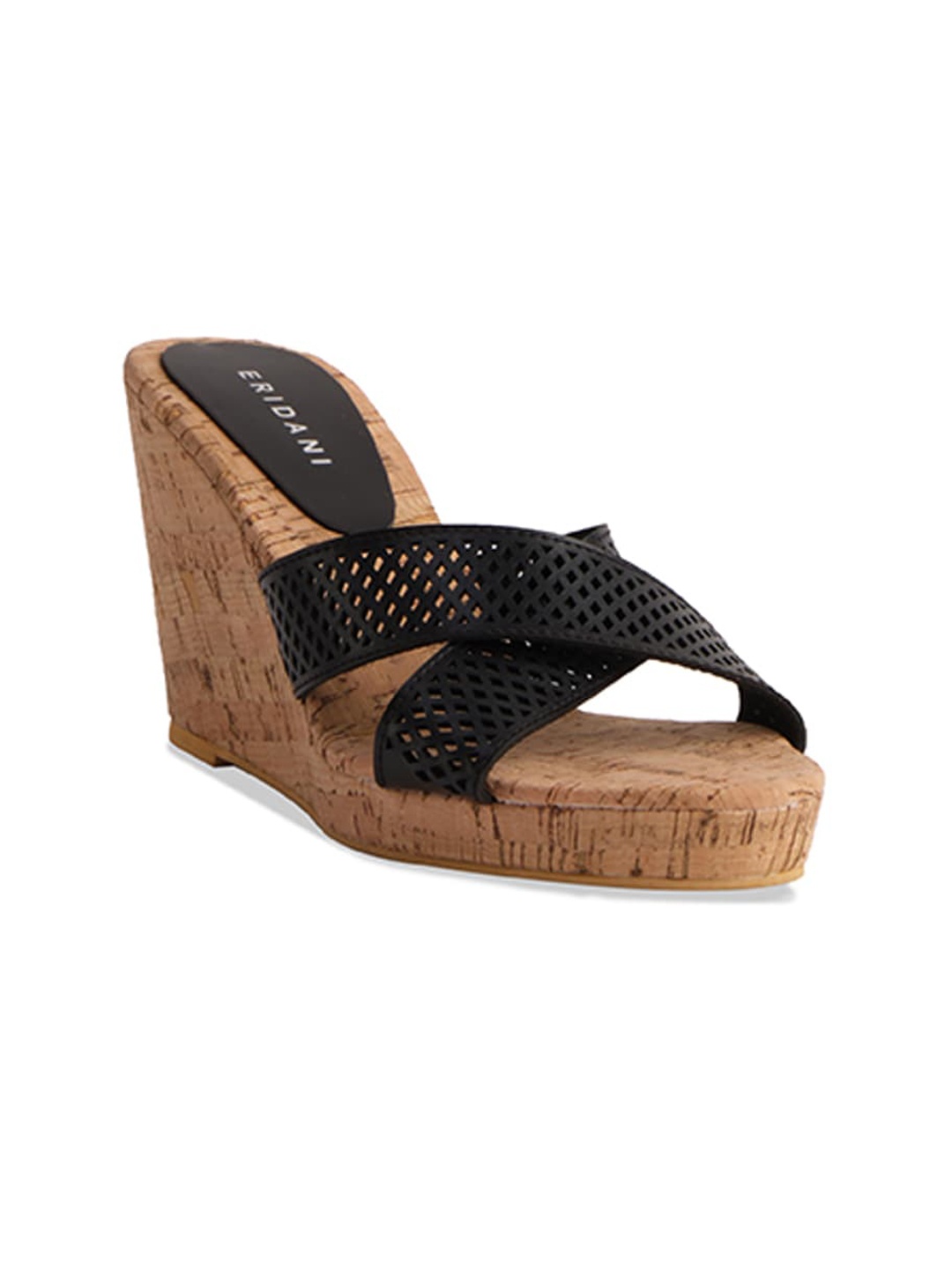 

ERIDANI Lydia Criss-Cross Wedges, Black