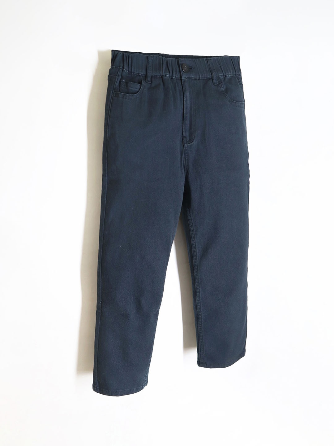 

Cherry Crumble Kids Relaxed Fit Comfort Mid-Rise Cotton Jeans, Black