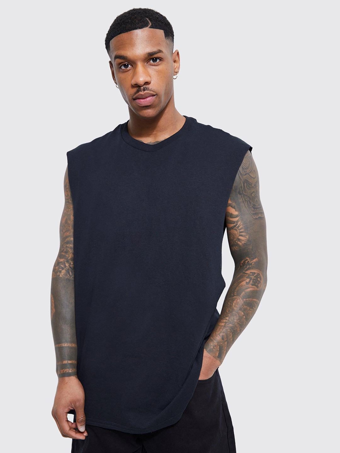 

boohooMAN Teddy Graphic Printed Oversized Pure Cotton T-shirt, Black