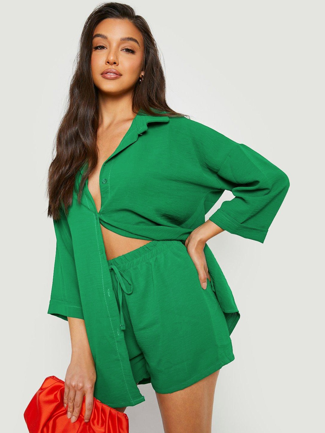 

Boohoo Textured Co-Ords, Green