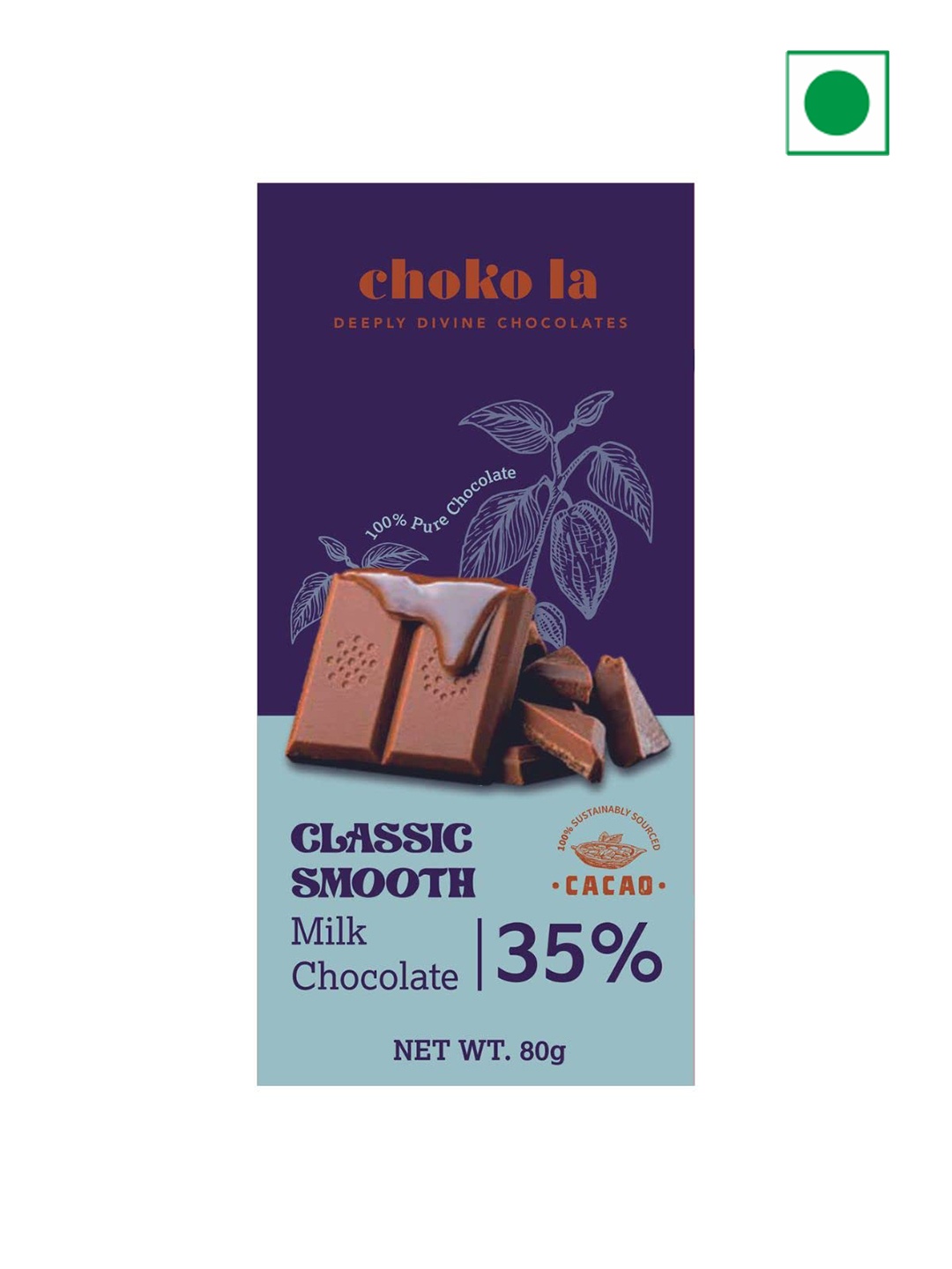 choko la Classic Smooth 35% Milk Bar-80gms