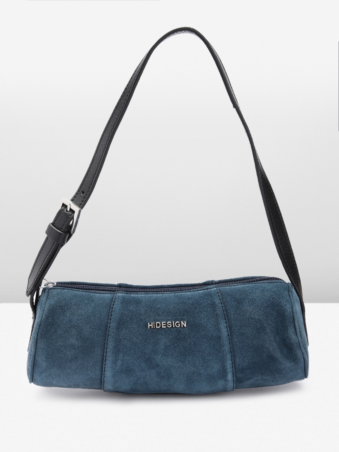 

Hidesign Leather Bowling Baguette Bag, Blue