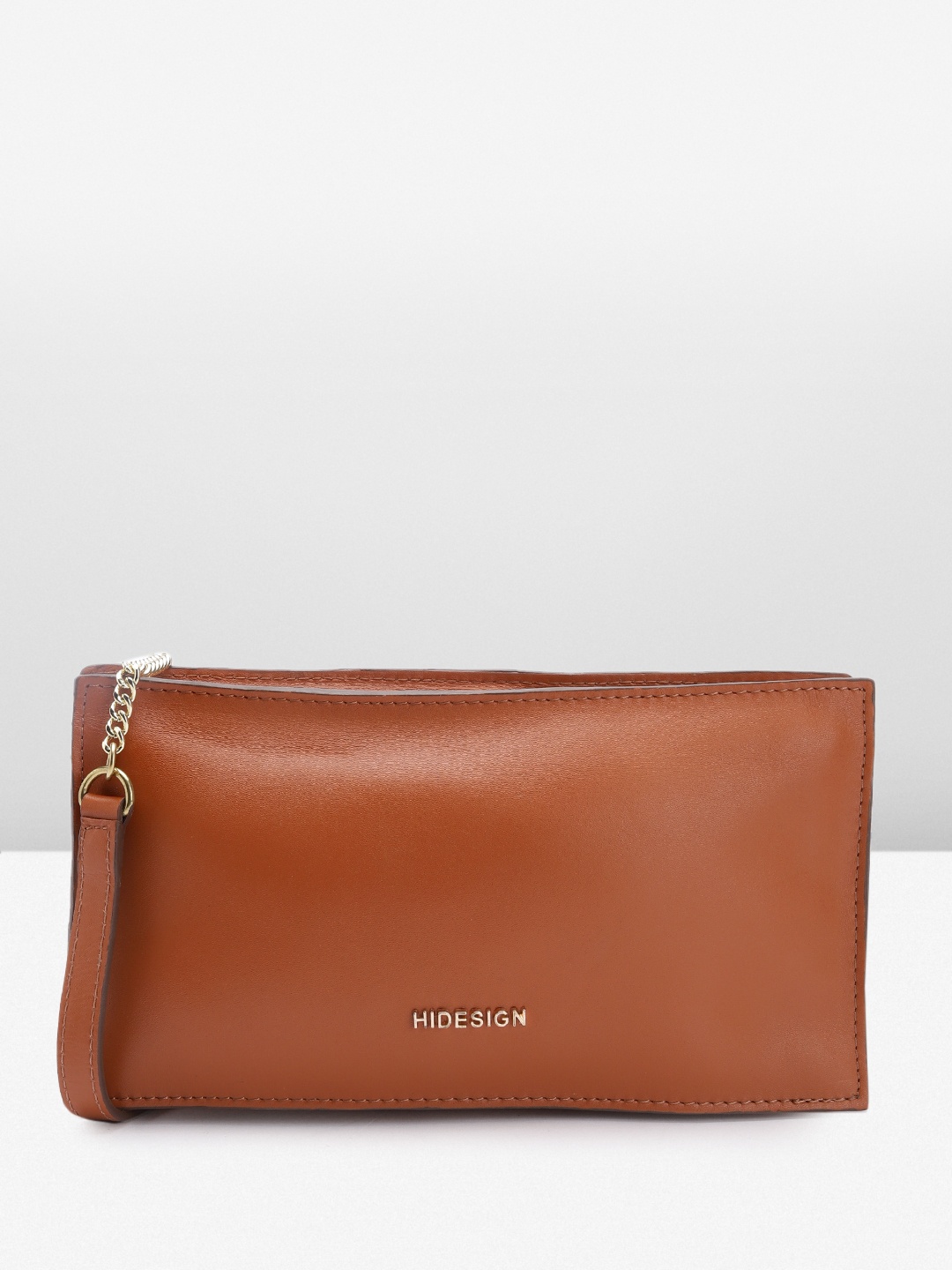 

Hidesign Leather Structured Sling Bag, Brown
