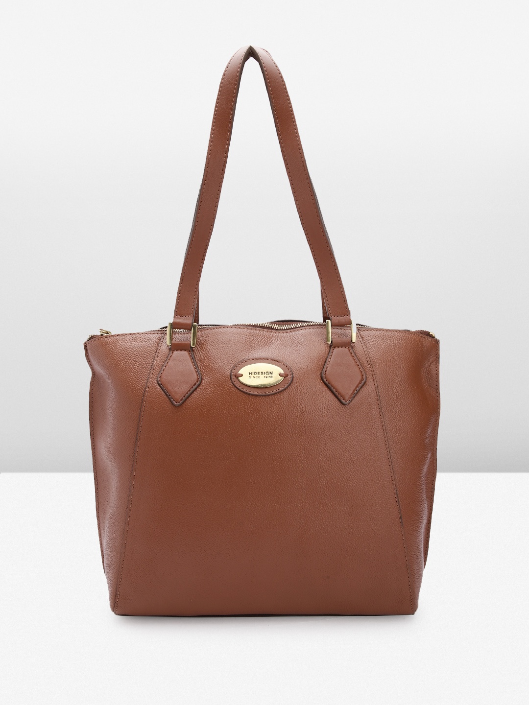 

Hidesign Leather Structured Shoulder Bag, Tan