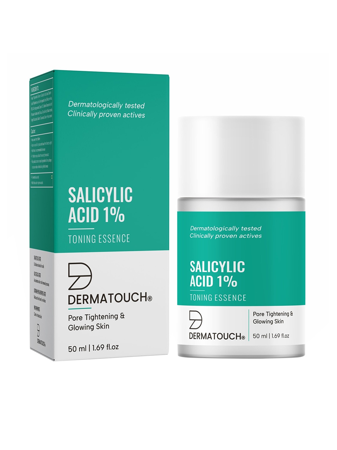 

Dermatouch Salicylic Acid 1% Toning Essence with Glycolic Acid & Niacinamide - 50 ml, Green