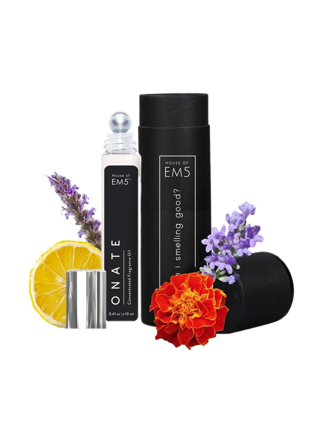 

EM5 Onate Alcohol Free Perfume Roll On - Citrus Lavender Woody - 10ML, Transparent