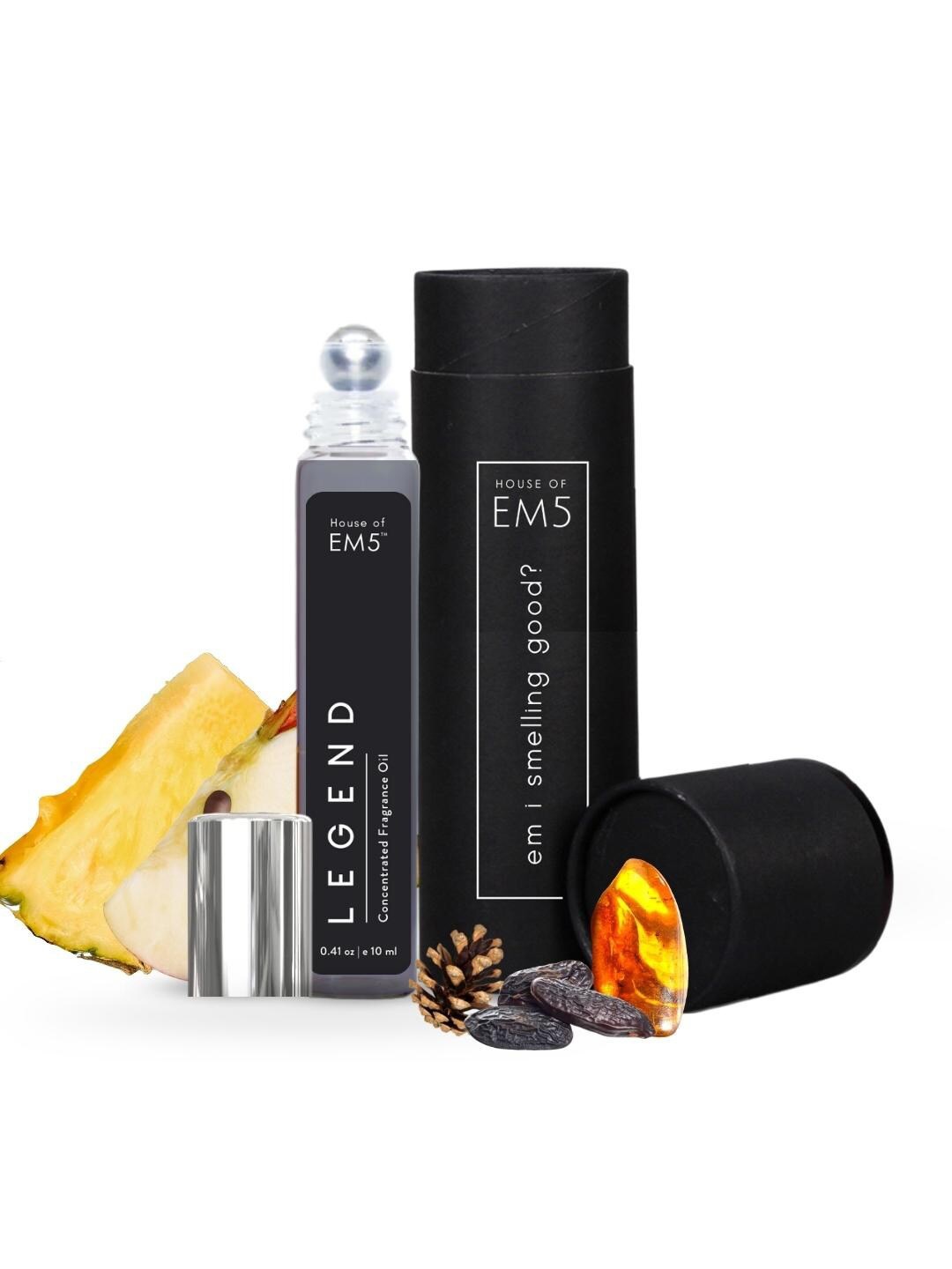 

EM5 Legend Long Lasting Concentrated Fragrance Oil Perfume Roll On-10ml, Transparent