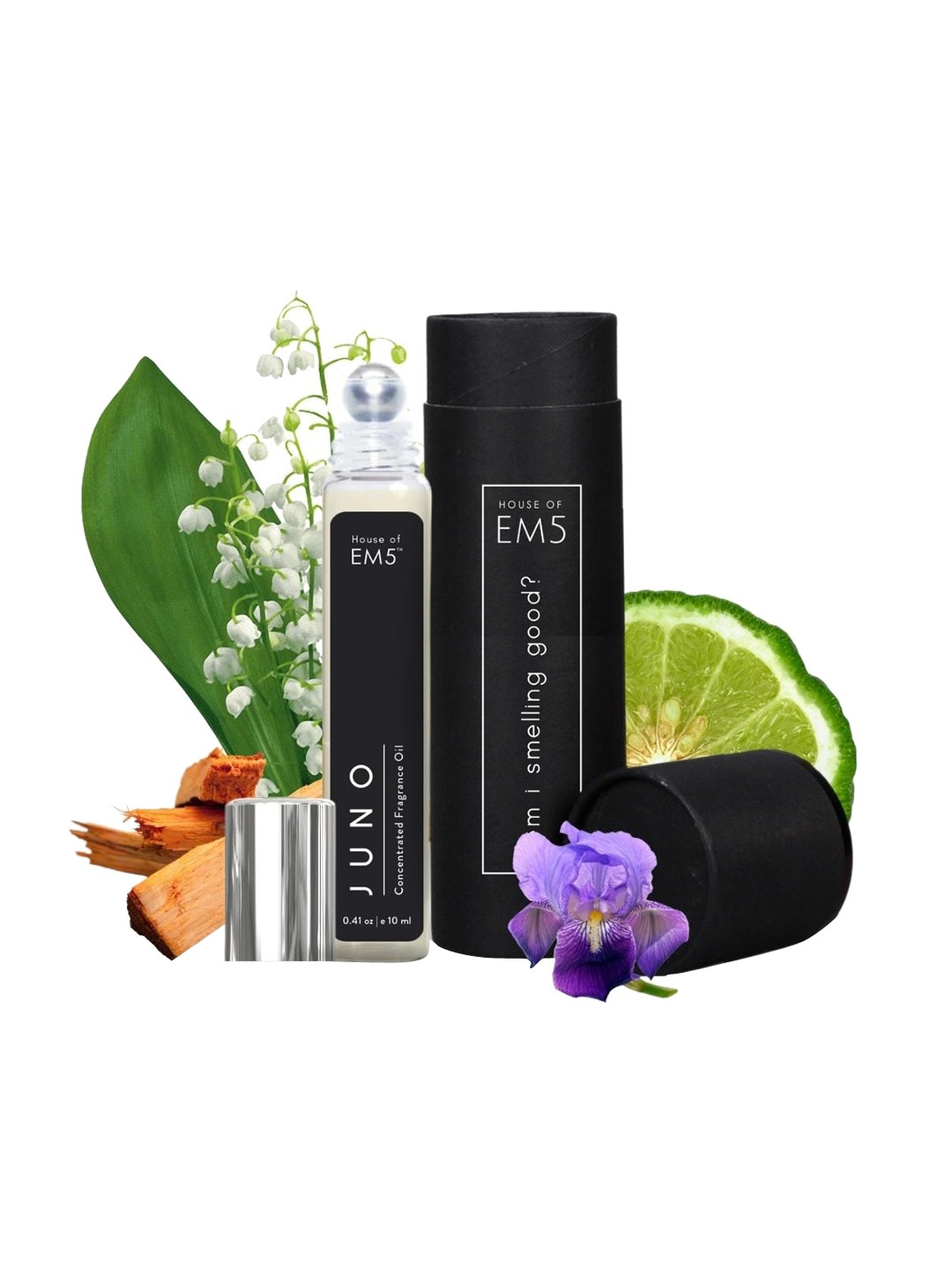 

EM5 Juno Long Lasting Concentrated Fragrance Oil Perfume Roll On-10ml, Transparent