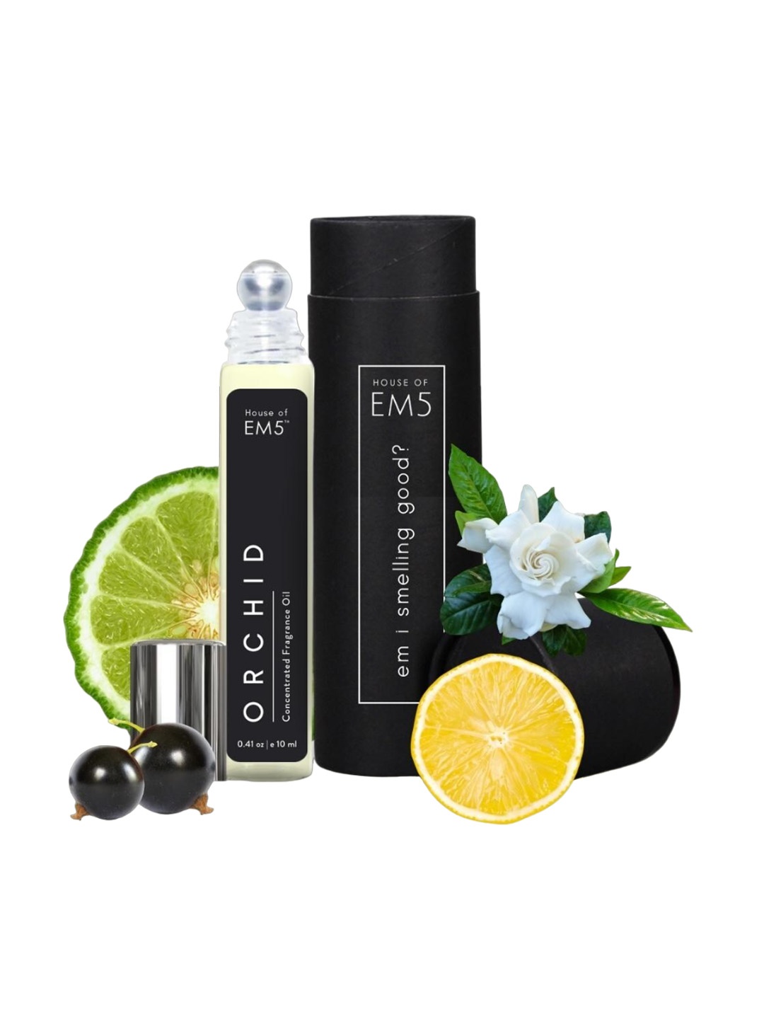 

EM5 Orchid Long Lasting Concentrated Fragrance Oil Perfume Roll On-10ml, Transparent