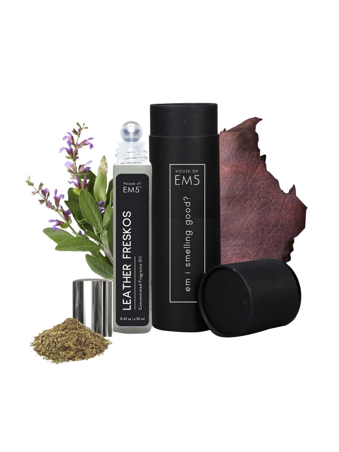 

EM5 Leather Freskos Perfume Roll On-10 ml, Transparent
