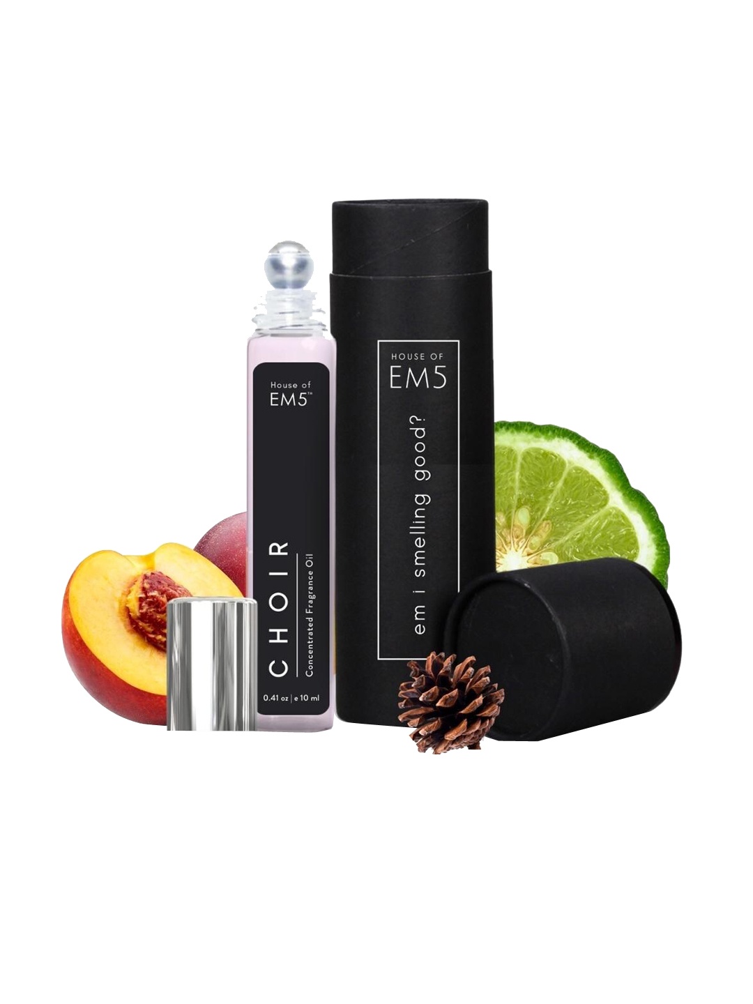 

EM5 Choir Alcohol Free Perfume Roll On for Women - Floral Fruity Sweet - 10ML, Transparent