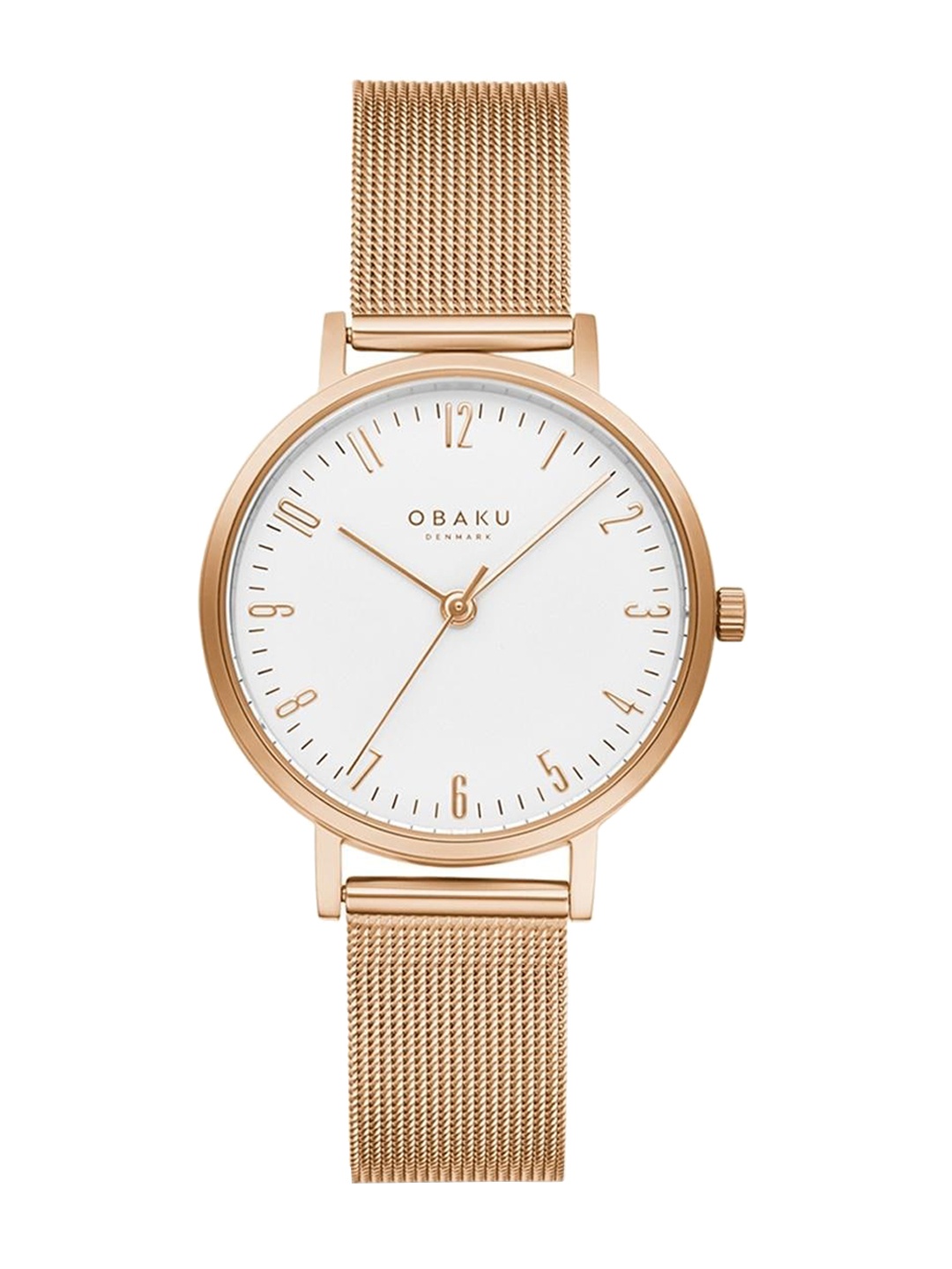 

Obaku Women Dial & Stainless Steel Straps Analogue Watch V248LXVIMV, White